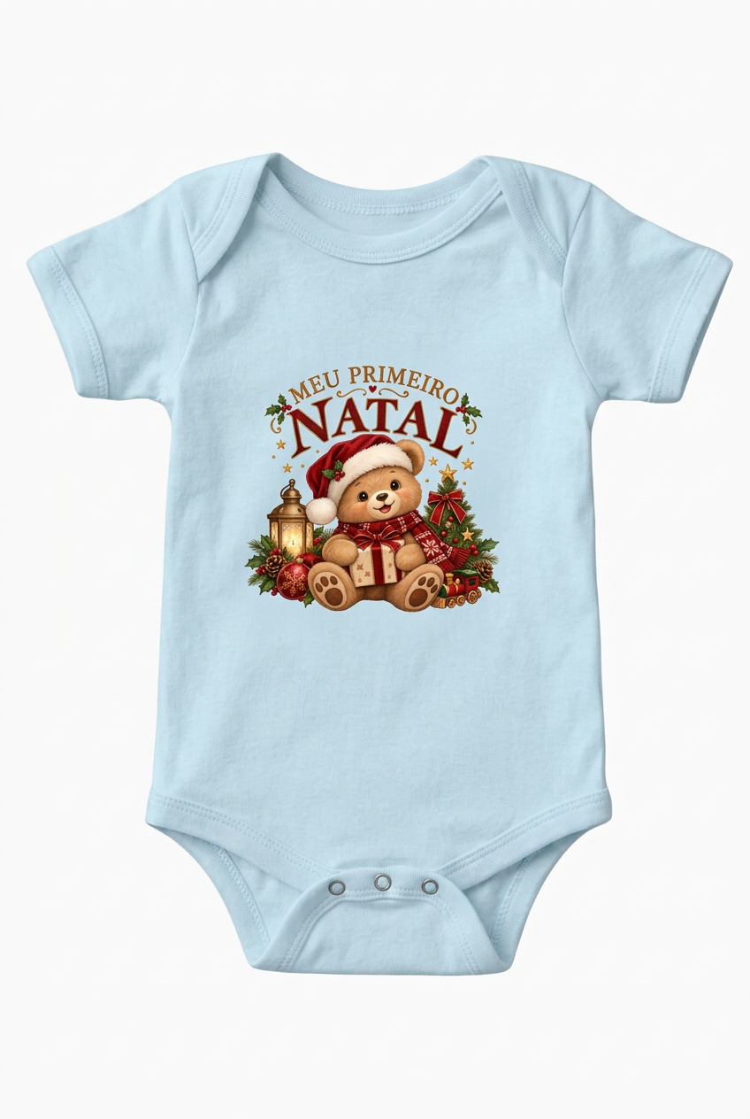 Boddy infantil Meu primeiro Natal