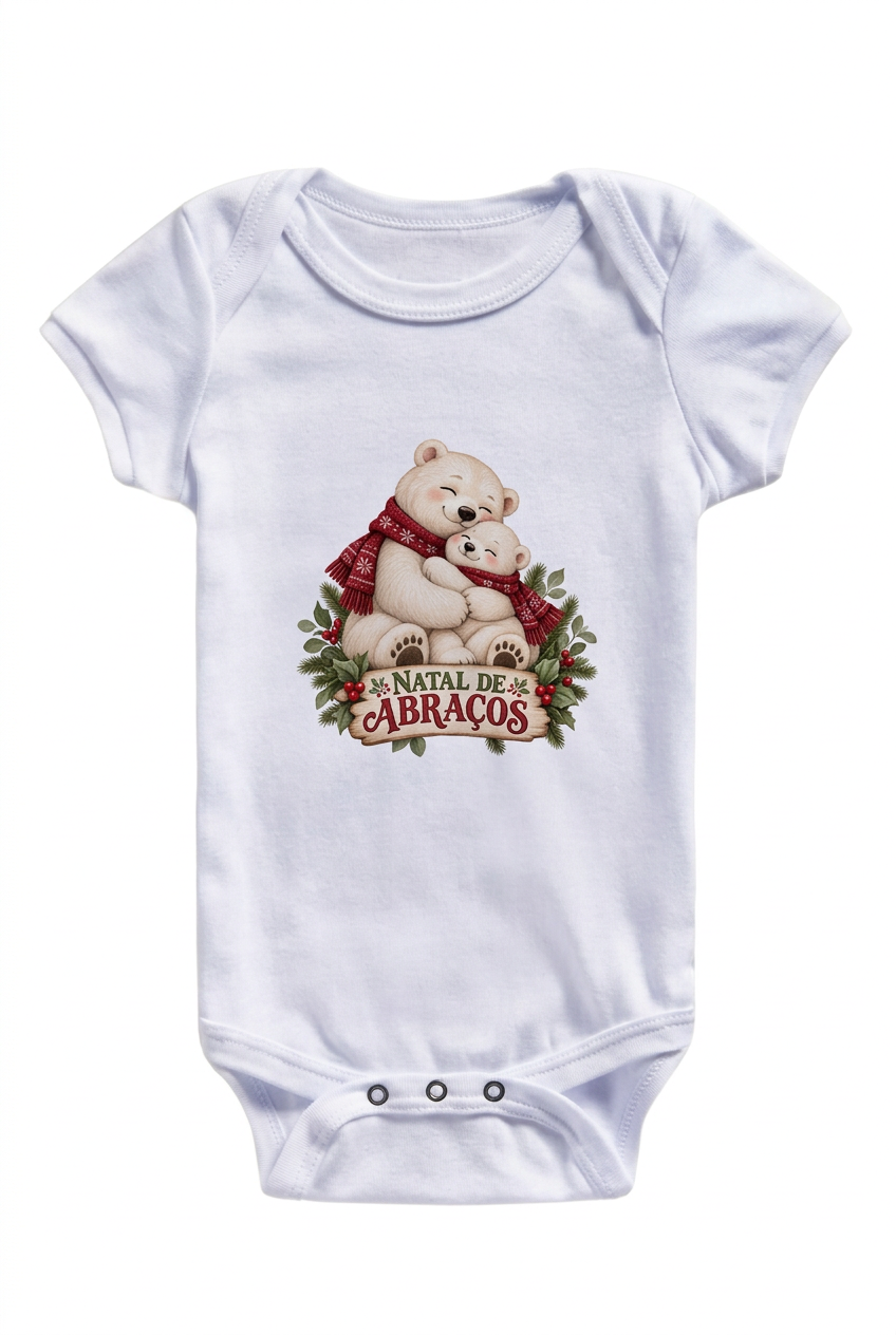 Boddy infantil Natal de abraços