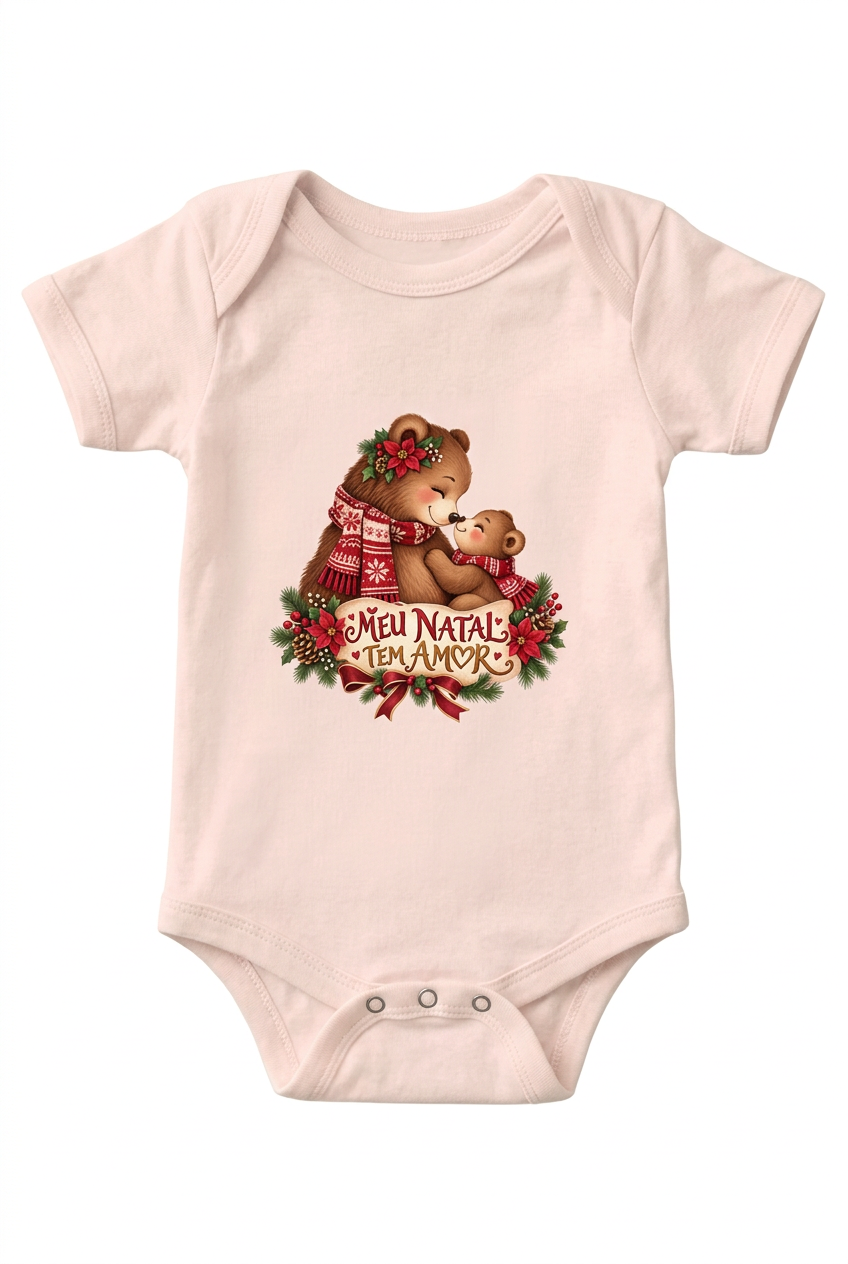 Boddy infantil Meu natal tem amor