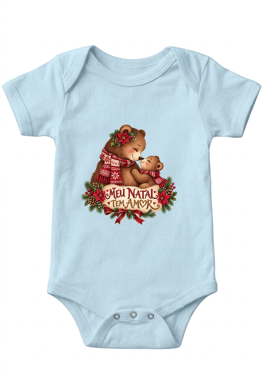 Boddy infantil Meu natal tem amor