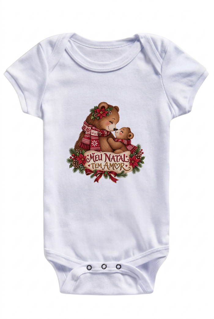 Boddy infantil Meu natal tem amor