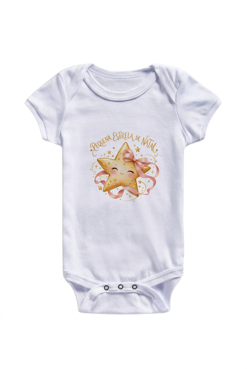 Pequena estrela de natal branco