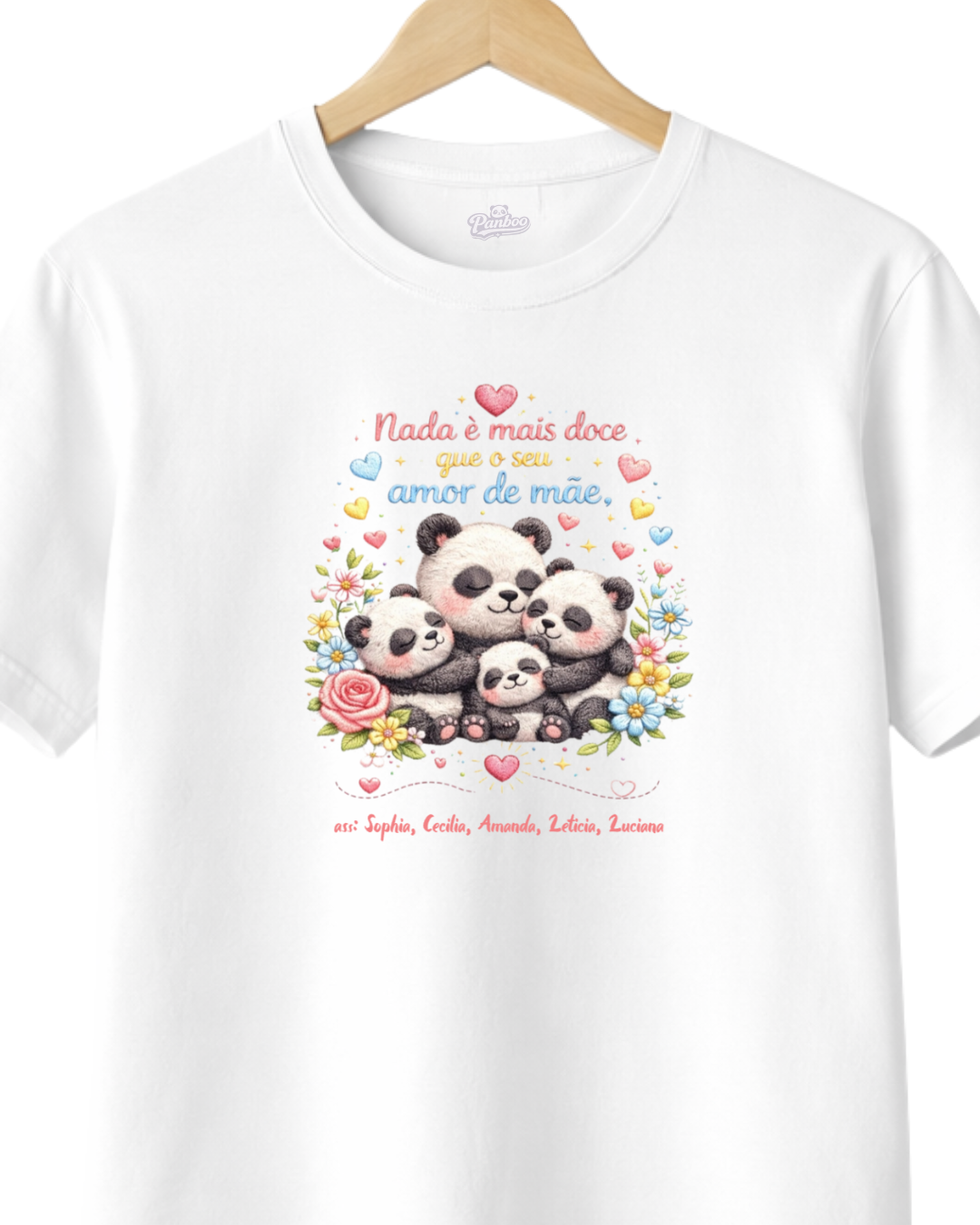 Camiseta dia das mães - Nada é mais doce que seu amor de mãe