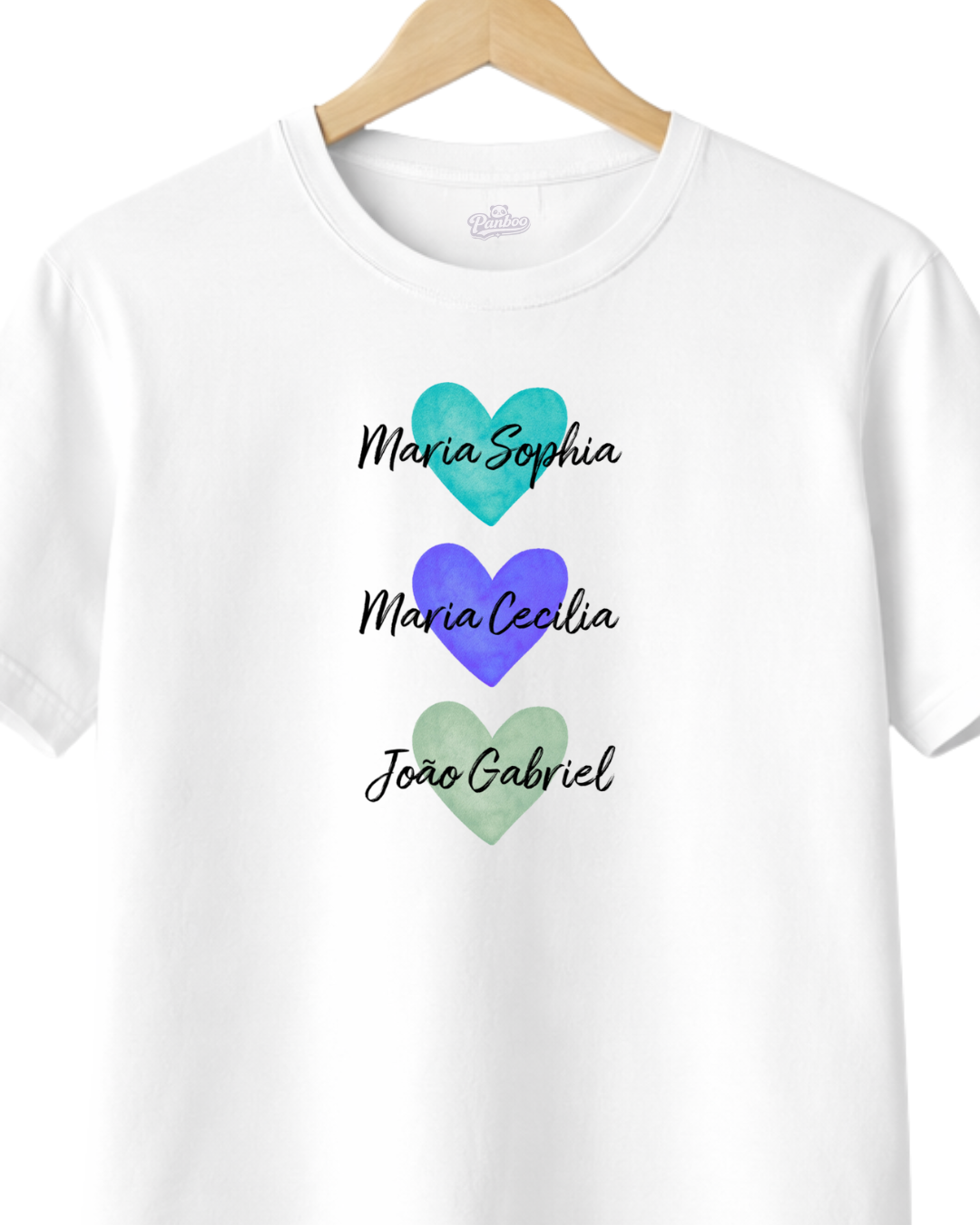 Camiseta dia das mães - Corações de mãe