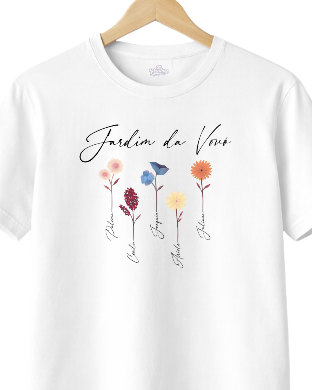 Camiseta dia das mães - Jardim da vovó